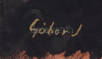 Gábor J jelzéssel: Halárus. Tempera, papír. Lap széle kissé sérült. 40x49 cm