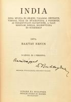 Baktay Ervin: India. Szerző által dedikált!  Bp., 1941, Singer és Wolfner.  Kiadói egészvászon kötésben, sérült borítóval.