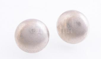 Ezüst(Ag) félgömb alakú fülbevalópár, jelzett, d: 1,3 cm, nettó: 9,06 g