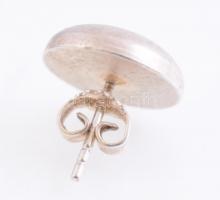 Ezüst(Ag) félgömb alakú fülbevalópár, jelzett, d: 1,3 cm, nettó: 9,06 g