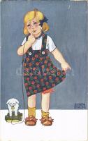 Children art postcard. W.R.B. & Co. Vienne Serie 22-81. s: Eisen Schaupp