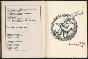 1927 Link Hadova, papírkötésben, 14 sztl. lev. Illusztrált, stencilezéssel sokszorosított humoros sz...