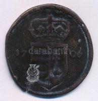 1706. XX Poltura Cu hamis ellenjeggyel (13,37g) T:3 rep