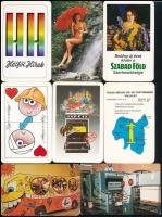 16 db kártyanaptár az 1980-as évekből