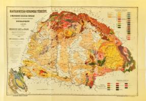 Magyarország geológiai térképe, 1:1000000, kiadja a magyarhoni geologiai társulat, az 1896-os térkép modern reprintje, 65,5x91,5 cm