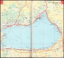 1985 Balaton Nyugat-Magyarország, Országjárók atlasza. Bp., 1984-1985, Cartographia. Kiadói kissé ko...