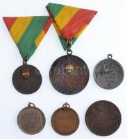 6db-os sport díjérem-tétel, közte 1948. "B.S.E. 1948. II." Br tenisz díjérem zománcozott B...