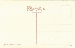 Donau von Passau bis Wien. Vogelschaubild N. II. / map with Danube river. Atelier E. Felle