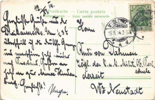 1914 Myslowice, Myslowitz (Ober-Schlesien); Dreikaiserreichsecke. Jede Vervielfältigung wird strafge...