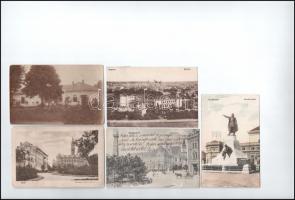 22 db RÉGI magyar város képeslap vegyes minőségben / 22 pre-1945 Hungarian town-view postcards in mi...