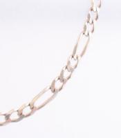 Ezüst(Ag) figaro nyaklánc, jelzett, h: 54 cm, nettó: 10,32 g