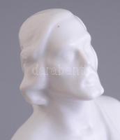 Herendi Krisztus figura, fehér mázas, jelzett (formatervező: Horvai János, 1873-1944), hibátlan, m: ...
