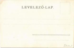 Antiszemita gúnyos művészlap / Anti-semitic mocking Judaica art postcard s: Szentgyörgyi