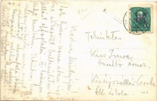 1937 Algyő, Tiszahíd, LUKÁCS BÉLA gőzüzemű oldalkerekes vontatóhajó. photo (EK)