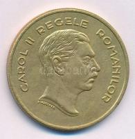 Románia 1939. 100L fém hamisítvány (fake copy!) (19,19g) T:1-