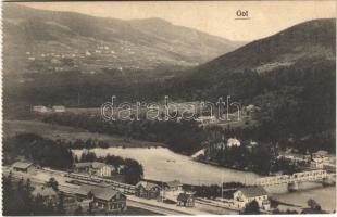 Gol, railway station, bridge (from postcard booklet)