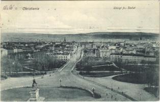 1907 Oslo, Christiania, Kristiania; Udsigt fra Slottet / view from the castle