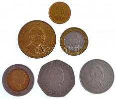 Kenya 1980-1998. 50c-20Sh (6xklf) T:1-,2
Kenya 1980-1998. 50 Cents - 20 Shillings (6xdiff) C:AU,XF