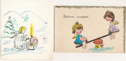 8 db MODERN képeslap tervezet: karácsonyi üdvözlet / 8 modern postcard designs: Christmas greeting