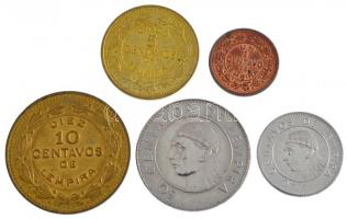 Honduras 1951-1991. 1c-50c (5xklf) T:1,1- Honduras 1951-1991. 1 Cent - 50 Cents (5xdiff) C:UNC,AU
