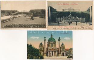 Wien, Vienna, Bécs - 5 pre-1945 postcards