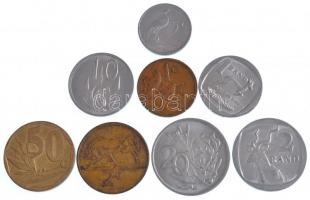 Dél-Afrika 1974-1996. 1c-2R (8xklf) T:1--2 South Africa 1974-1996. 1 Cent - 2 Rand (8xdiff) C:AU-XF