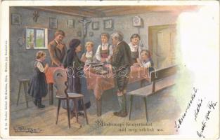 1900 Mindennapi kenyerünket add meg nékünk ma Neuber Ráfáel műkiadása. S. 14. s: Döcker (EK)