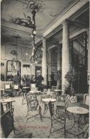 1909 Lucerne, Luzern; Hotel Bristol interior (EK)