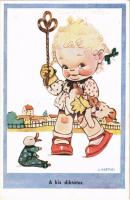 1941 A kis diktátor / Italian children art postcard. 4655/10. s: J. Martini (EK)