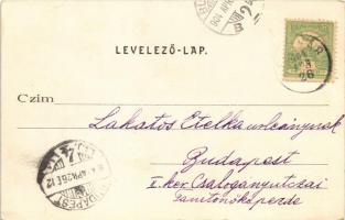 1904 Sárvár, indóház, vasútállomás. Rosenthal Zsigmond kiadása