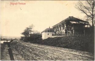 1907 Verőce, Nógrád-Verőce; utca, Dunapart, villa