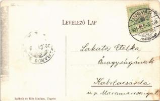1905 Ungvár, Uzshorod, Uzhhorod, Uzhorod; M. kir. áll. reáliskola. Székely és Illés kiadása / school