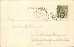 1903 Máramarossziget, Sighetu Marmatiei; Fő tér. Berger Miksa kiadása / main square