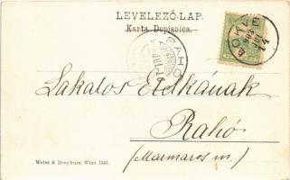 1903 Lokve, Pozdrav iz Lokava; Dolna ulica. Weiss & Dreykurs 1541. / Alsó utca / street