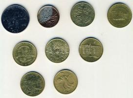 Olaszország 1979-96. 100L (2x), 200L (7x) mind klf motívumokkal T:2,2/3