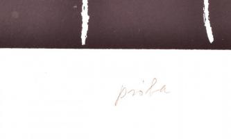 Fehér László (1953-): Este 1953-ban (1988). Szitanyomat, papír, jelzett, próbanyomat "próba&quo...