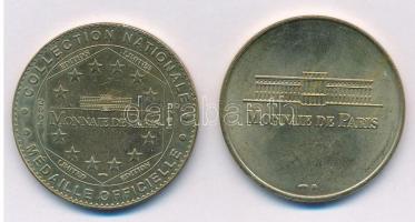 Franciaország DN 2xklf fém emlékérem (34mm) T:2 France ND 2xdiff metal medallions (34mm) C:XF