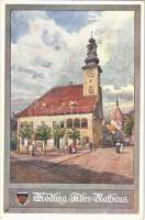 Mödling, Altes Rathaus / old town hall. Deutscher Schulverein Karte Nr. 386. (EK)