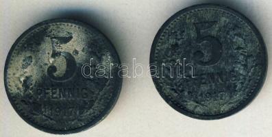 Német Birodalom / Császárság / Iserlohn 1917. 5Pf(2x) szükségpénz T:3