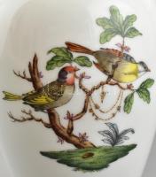 Herendi Rotschild mintás váza. Kézzel festett, jelzett, hibátlan m: 18,5  cm