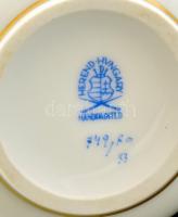 Herendi Rotschild mintás csokoládés csésze, fogóval. kézzel festett, jelzett, hibátlan 12x8 cm