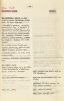 1970 "Szép leányok ne sírjatok!" technikai forgatókönyv, írta: Zimre Péter, rendező: Mészá...