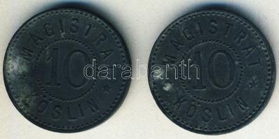 Német Birodalom / Weimari Köztársaság / Köslin d.n. 10Pf(2x) szükségpénz T:3