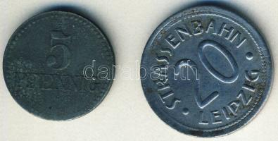 Német Birodalom / Weimari Köztársaság / Leipzig d.n. 20Pf szükségpénz + Német Birodalom/ Császárság/...