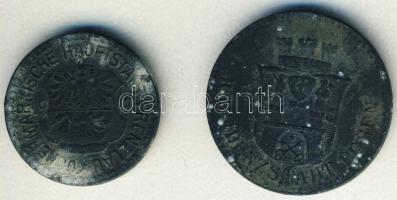 Német Birodalom/ Császárság/ Posen 1917. 10Pf szükségpénz + Prenzlau 1917. 5Pf szükségpénz  T:3