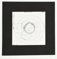 7 db, a Budapesti Új Zenei Stúdió zeneszerzőinek munkáit tartalmazó, ő általuk rajzolt és írt, kotta...