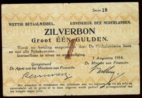 Hollandia 1914. 1G "Zilverbon" T:III/IV