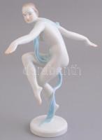 Herendi táncoló akt. Ritka forma. Kézzel festett, jelzett, hibátlan. . m: 21 cm