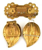 2 db régi ruhadísz / övcsat