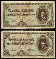 1848. 5Ft "Kossuth bankó" + 1913. 20K piros "Magyarország" fny-sal + 1915. 10K p...